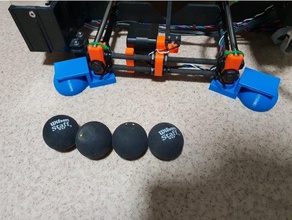 pelota de squash amortiguación vibraciones prusa mk2 mk2s mk25 v2 Impresora 3d accesorios anti vibración la bola compuerta i3 calabaza 3d print model - Mito3D