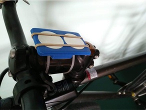 universal-magnetic bike Handy Halterung sport & im freien Fahrrad mount smartphone 3d print model - Mito3D