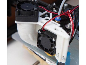 ventilateur de nouveaux flsun prusa i3 + capteur montage L'imprimante 3d pièces 3d print model - Mito3D