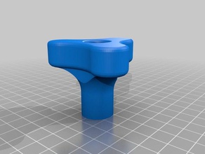 m6 1 4 bolt nut knob handle wingnut wakeboard bindings parts customized 3d print model - Mito3D