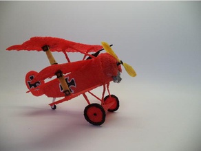 3d pen red baron dr1 airplane toy & game accessories art creations tutorial works 3d print model - Mito3D