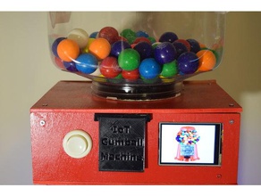última gumball machine diy arduino los dulces dispensador la diversión pantalla paso a 3d print model - Mito3D