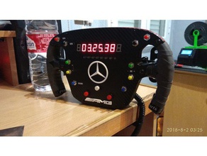 f1-Stil sim-racing wheel + display tm1638 Spielzeug & Spiele 3d print model - Mito3D