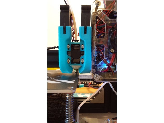 tevo tarantula slim fan duct 3d printer parts bltouch cooling proximity sensor sn04 3D print model - Mito3D