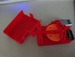 nerf automatique poussoir jouets mécaniques blaster rapidstrike scotch yoke 3d print model - Mito3D