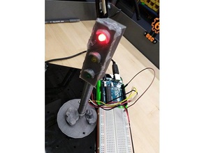 3dx semáforo booya A impressão 3d arduino diodo emissor de luz 3d print model - Mito3D