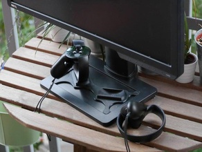 oculus rift-touch-controller stand benq xl2411t monitor video-Spiele 3d print model - Mito3D