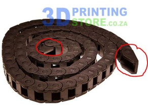 7x7mm arraste cadeia de reposição termina Impressora 3d acessórios 3d print model - Mito3D
