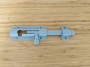 enganche de perno los hogares cerrojo seguridad la puerta el pestillo bloqueo herramienta vertical 3d print model - Mito3D
