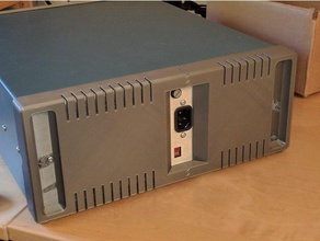 rear panel tektronix 2225 oscilloscope electronics case replacement 3d print model - Mito3D
