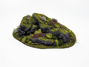 dynamic hills - stub outcropping f toy & game accessories ageofsigmar age sigmar aos dnd dungeonsanddragons dungeons dragons scatter terrain terrainify wargame wargaming warhammer warhammer40k 40k fantasy 3d print model - Mito3D