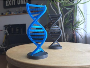 Doppel-helix-bridging-torture test Mathe-Kunst die überbrückung Doppel-helix Wissenschaft torture 3d print model - Mito3D