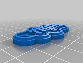 ayla keychain keychains customized 3d print model - Mito3D