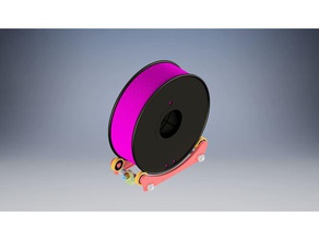 simple universal soporte de bobina Impresora 3d accesorios filamento spoolholder 3d print model - Mito3D