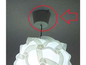 ceiling rose lamp household 3d print model - Mito3D