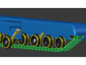 chenille pour char 3d printing 37gb555 blender dagoma ebraud motor ducteur tank track 3d print model - Mito3D