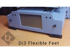 wanhao di3 capullo crear toque monoprice makerselect flexible pies Impresora 3d de las piezas el wdi3 3d print model - Mito3D