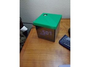 sony cube clock cover household 3d print model - Mito3D