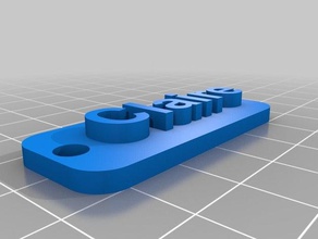 claire trousseau de clés porte-clés un 3d print model - Mito3D
