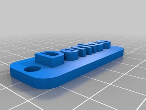 denise trousseau de clés porte-clés un 3d print model - Mito3D