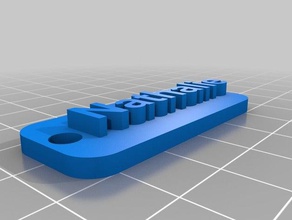 nathalie keychain keychains 3d print model - Mito3D