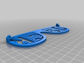 my customized shutter shades glasses 3d print model - Mito3D