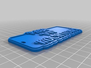 pass vip keychains customized 3d print model - Mito3D