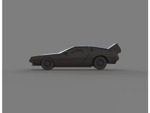delorean car vehicles backtothefuture cars kid tire toy vehicle wheel 3d print model - Mito3D