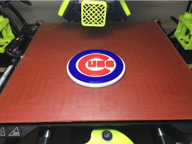 chicago cubs emblema moedas e selos 3D print model - Mito3D