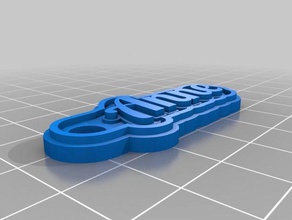 anne Schlüsselanhänger kundengebundene 3d print model - Mito3D