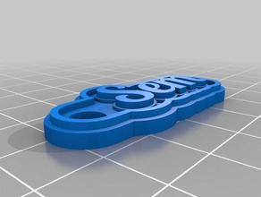 sem Schlüsselanhänger kundengebundene 3d print model - Mito3D