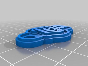 l ja keychains customized 3d print model - Mito3D