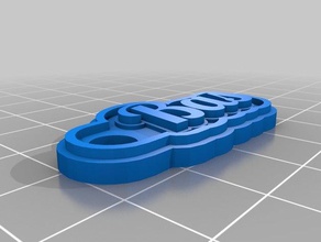 bas Schlüsselanhänger kundengebundene 3d print model - Mito3D