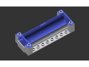 lego kompatibel, 18650 Akku-Halter diy Batterie-Halter lego-kompatibel 3d print model - Mito3D