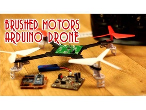 brushed Motoren Dröhnen Körper diy arduino gebürstet Drohne Zahnräder 3d print model - Mito3D
