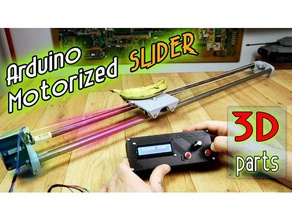 motorized camera slider 3d printed diy arduino motor nema nema17 step 3d print model - Mito3D