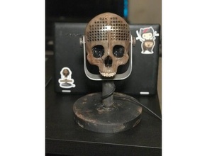 skull mic 3d printing 3d print model - Mito3D