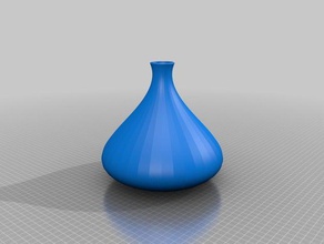 courbe de bézier en fonction vase customizer décor 3d print model - Mito3D