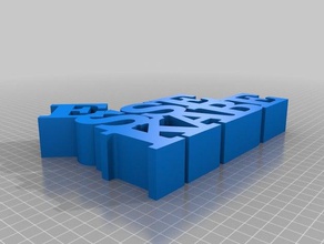 3 essekabe heykeller özelleştirilmiş 3d print model - Mito3D