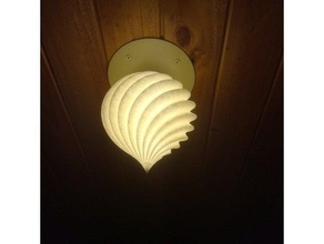 lamp spiral 1 decor lighting 3d print model - Mito3D