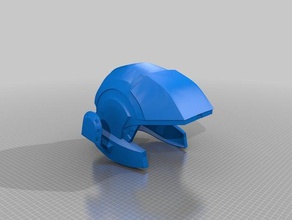 halo 3 csnu marinha do capacete A impressão 3d 3d print model - Mito3D