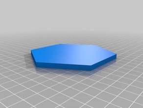 base hexagonale les signes et logos 3d print model - Mito3D