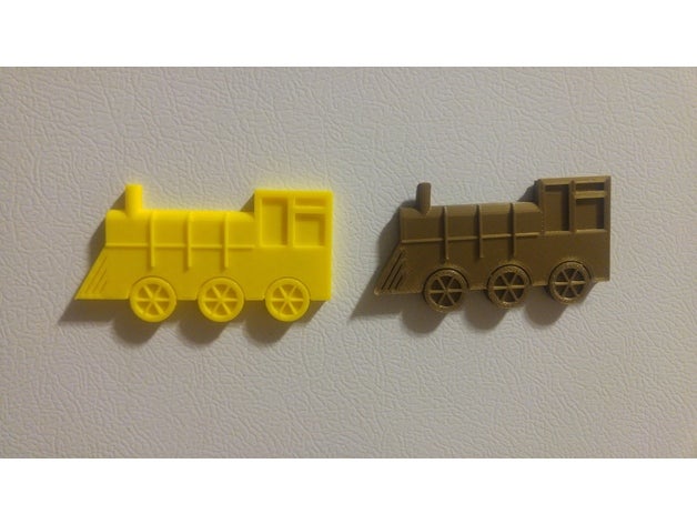 treno giocattolo magnete del frigorifero giochi e giocattoli con il 3D print model - Mito3D