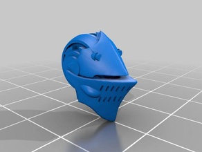 capacetes idade clássica - armiger partes modelos bits a cabeça cavaleiro titan 3d print model - Mito3D