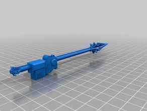knightly armaments - armiger parts models glaive knight mace spear titan warglaive 3d print model - Mito3D