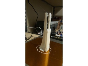 low poly falcon heavy joined support tower art 3d print model - Mito3D