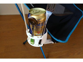 tutucu ultra hafif katlanır sandalye içecek açık ve bahçe kamp iç 3d print model - Mito3D
