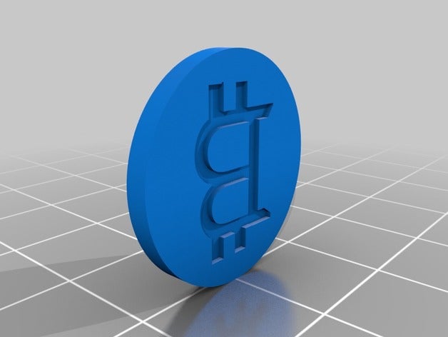 bitcoin Münzen und Abzeichen Münze 3D print model - Mito3D