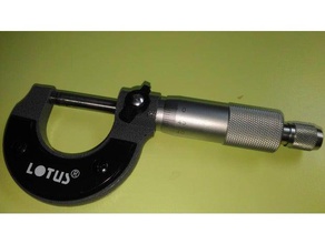 micrometer lock lever tools 3d print model - Mito3D