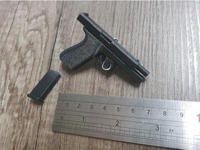 pistol keychain keychains 3d print model - Mito3D